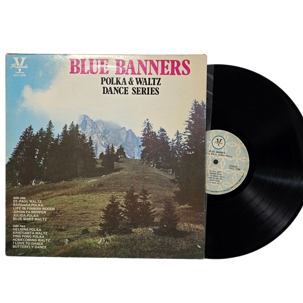 Blue Banners Polka & Waltz Dance Series Vinyl LP V-Records SVLP 3076 Stereo